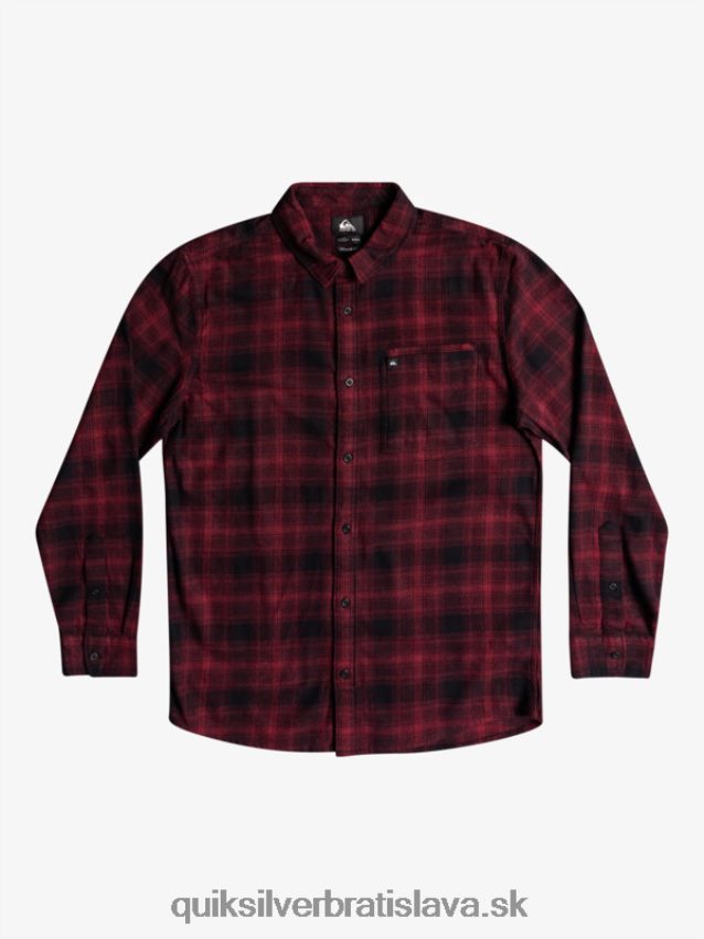 ganaway stretch flanelová košeľa s dlhým rukávom Quiksilver muži B80HXR1769 čierny ganaway