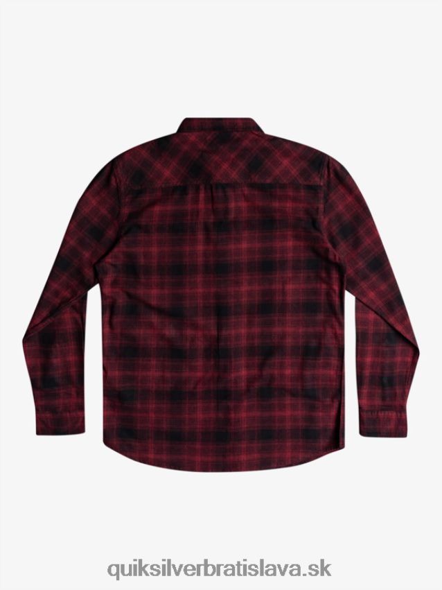 ganaway stretch flanelová košeľa s dlhým rukávom Quiksilver muži B80HXR1769 čierny ganaway