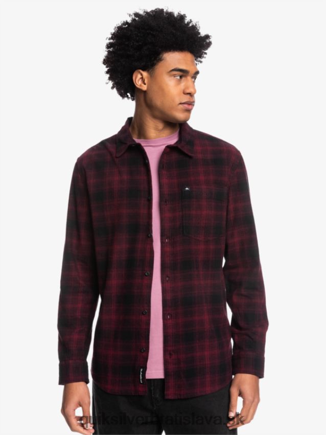 ganaway stretch flanelová košeľa s dlhým rukávom Quiksilver muži B80HXR1769 čierny ganaway
