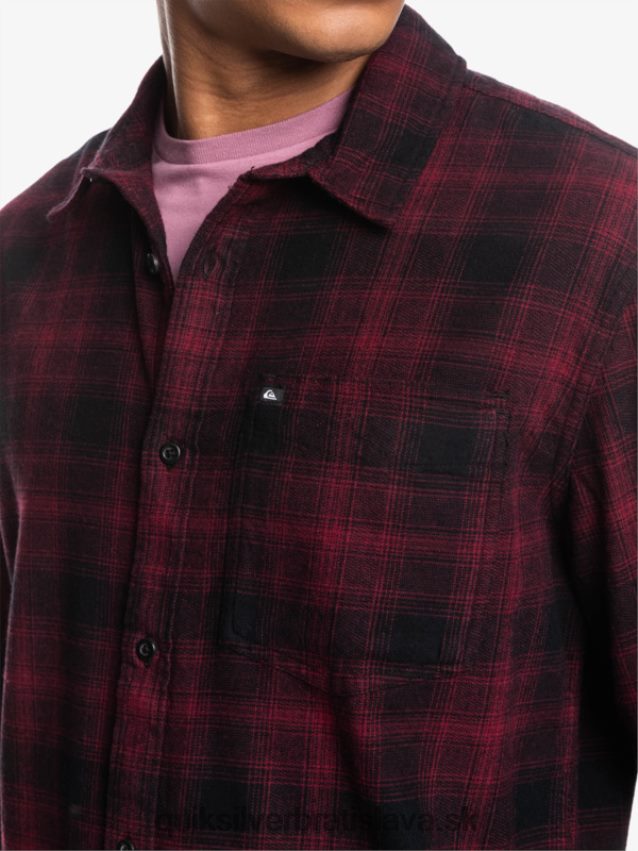 ganaway stretch flanelová košeľa s dlhým rukávom Quiksilver muži B80HXR1769 čierny ganaway