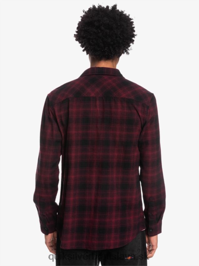 ganaway stretch flanelová košeľa s dlhým rukávom Quiksilver muži B80HXR1769 čierny ganaway