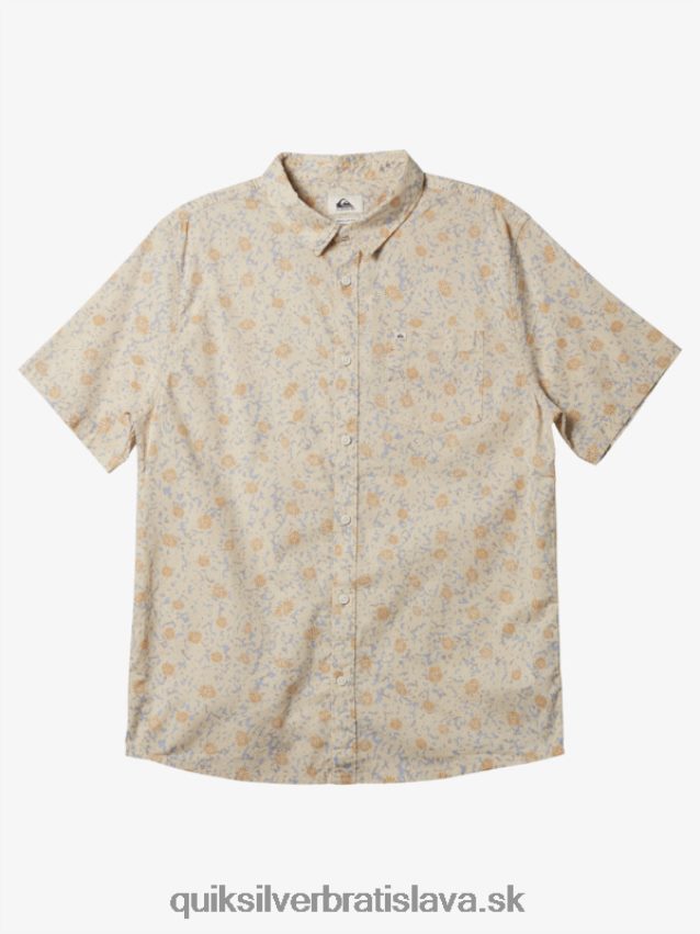 jemná chlpatá košeľa s krátkym rukávom Quiksilver muži B80HXR1232 breza mäkký chumáč
