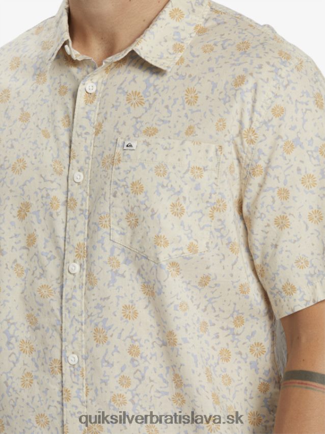 jemná chlpatá košeľa s krátkym rukávom Quiksilver muži B80HXR1232 breza mäkký chumáč