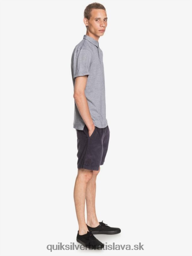 každodenné polokošeľa s krátkym rukávom Quiksilver muži B80HXR1551 parížska noc