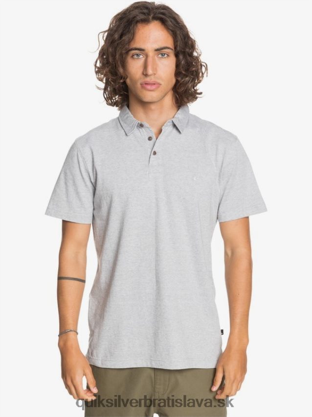 každodenné polokošeľa s krátkym rukávom Quiksilver muži B80HXR1552 svetlosivý vres