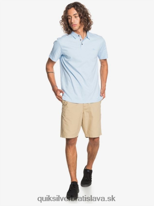 každodenné polokošeľa s krátkym rukávom Quiksilver muži B80HXR1553 vzdušná modrá