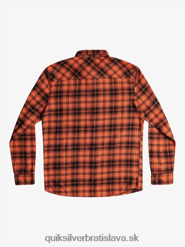 košeľa hatton s dlhým rukávom Quiksilver muži B80HXR1559 pálený okrový hatton