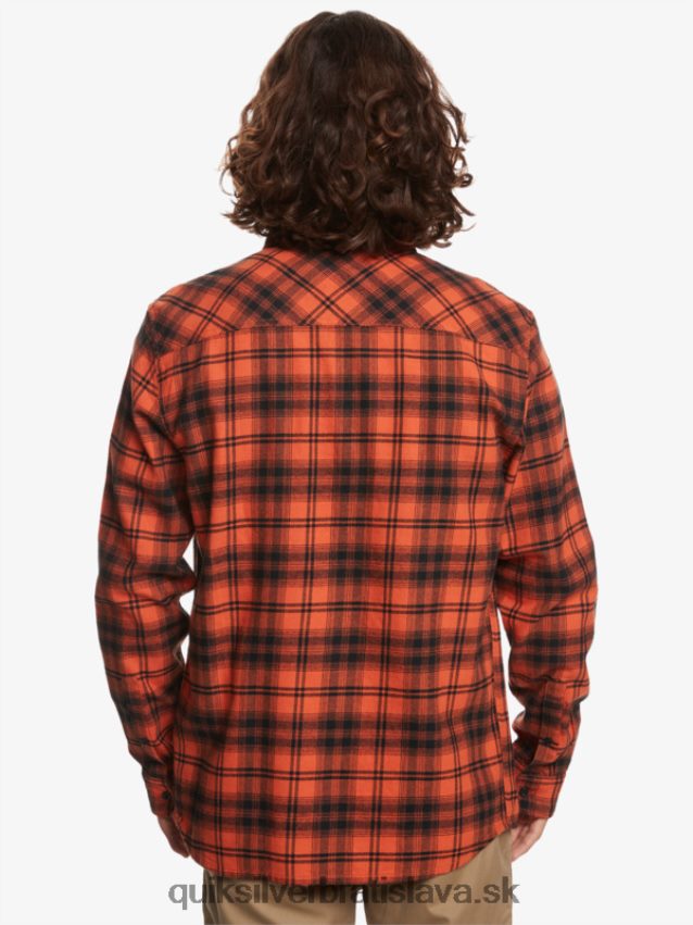 košeľa hatton s dlhým rukávom Quiksilver muži B80HXR1559 pálený okrový hatton