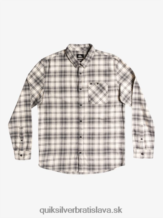 košeľa hatton s dlhým rukávom Quiksilver muži B80HXR1560 železná brána hatton