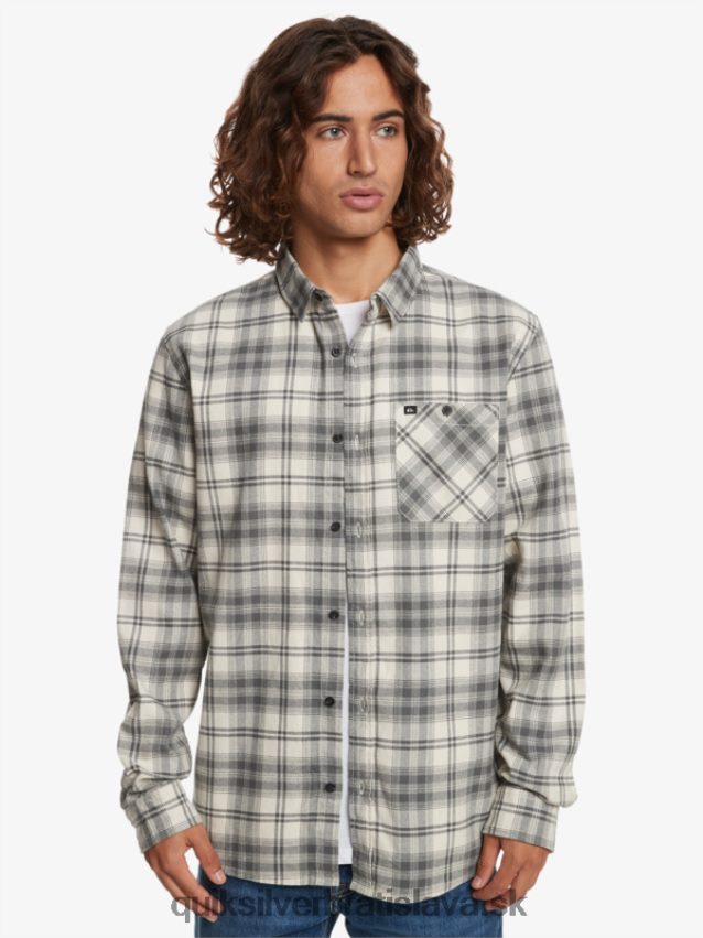 košeľa hatton s dlhým rukávom Quiksilver muži B80HXR1560 železná brána hatton