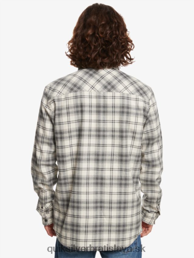 košeľa hatton s dlhým rukávom Quiksilver muži B80HXR1560 železná brána hatton
