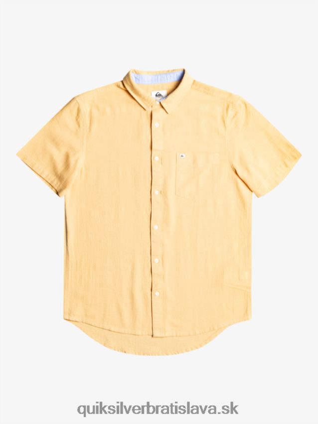 košeľa s krátkym rukávom Quiksilver muži B80HXR1361 pšenica