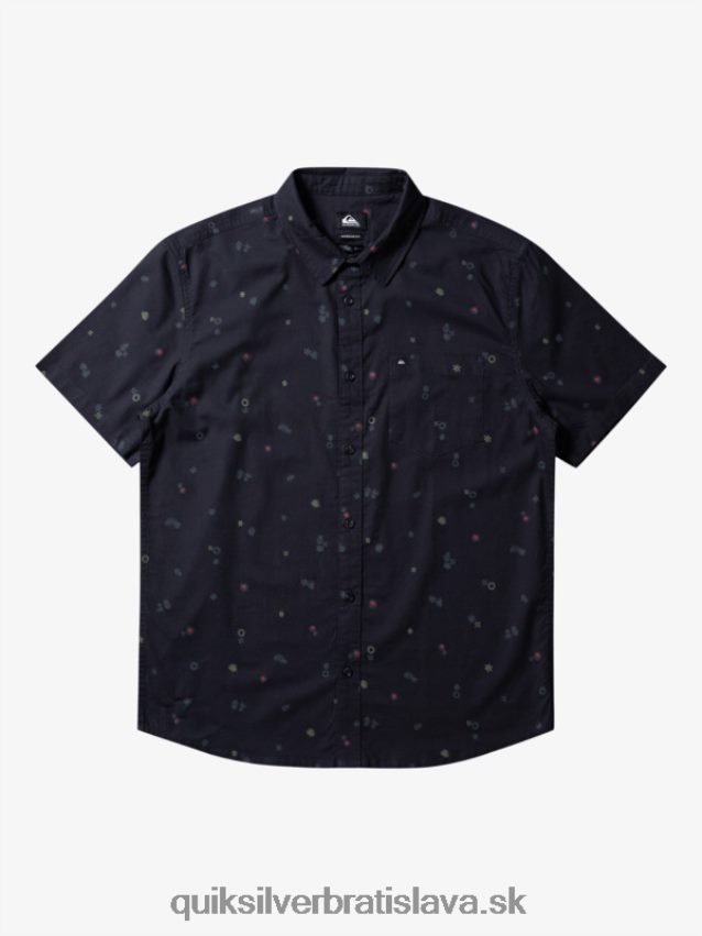 mierová rave košeľa s krátkym rukávom Quiksilver muži B80HXR589 asfalt mierový rave ss
