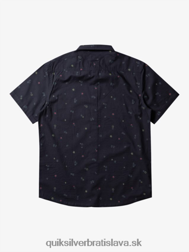 mierová rave košeľa s krátkym rukávom Quiksilver muži B80HXR589 asfalt mierový rave ss