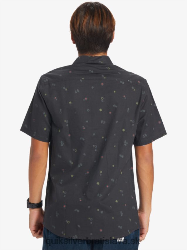 mierová rave košeľa s krátkym rukávom Quiksilver muži B80HXR589 asfalt mierový rave ss