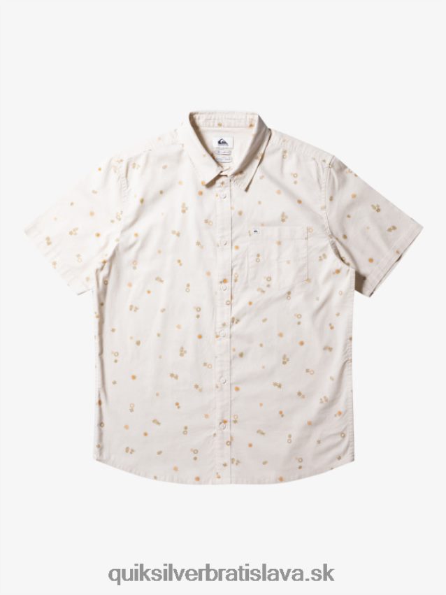 mierová rave košeľa s krátkym rukávom Quiksilver muži B80HXR590 breza pokojný rave ss