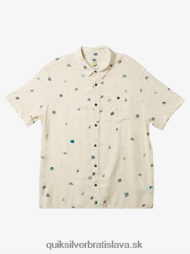 minimark košeľa s krátkym rukávom Quiksilver muži B80HXR1226 breza minimark