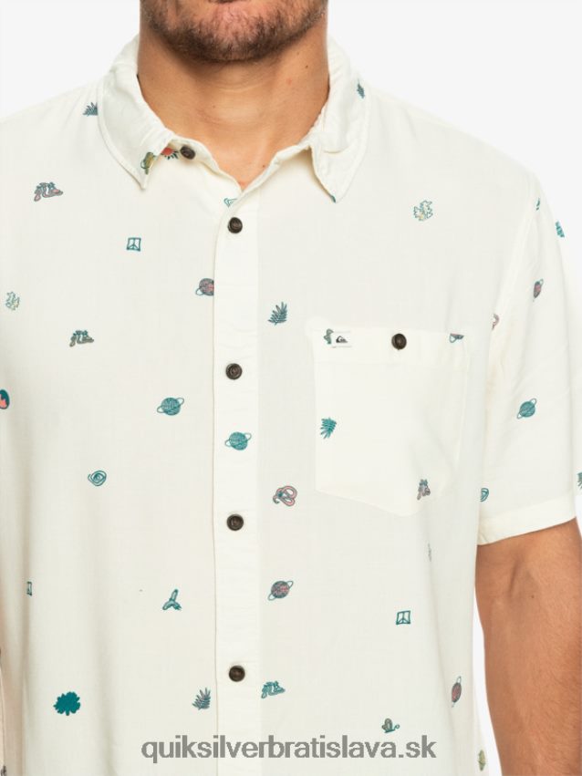 minimark košeľa s krátkym rukávom Quiksilver muži B80HXR1226 breza minimark
