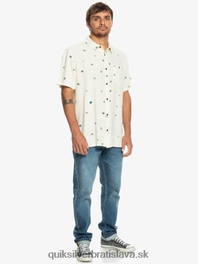 minimark košeľa s krátkym rukávom Quiksilver muži B80HXR1226 breza minimark