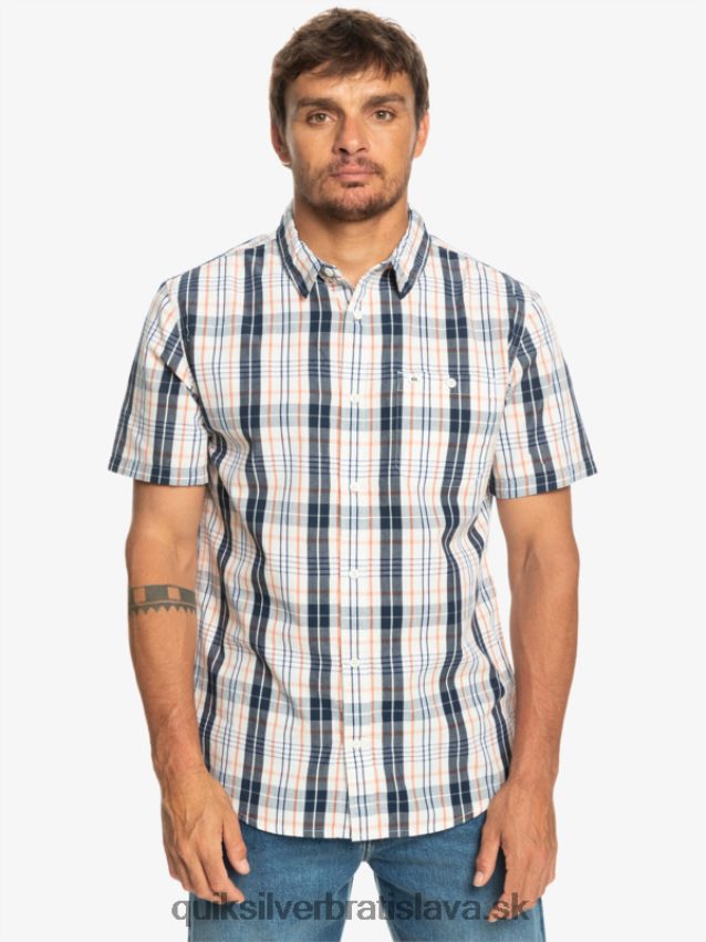nová swintonová košeľa s krátkym rukávom Quiksilver muži B80HXR914 breza swinton