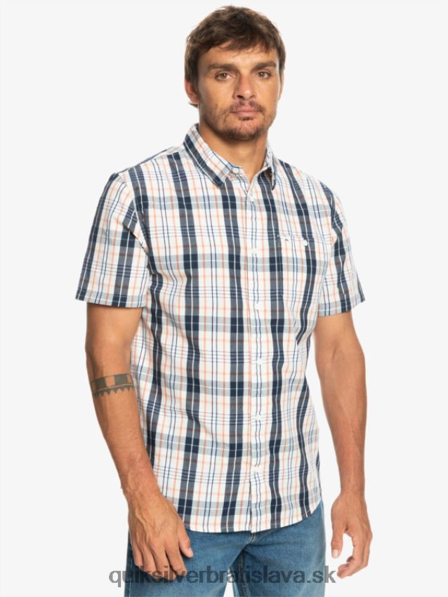 nová swintonová košeľa s krátkym rukávom Quiksilver muži B80HXR914 breza swinton