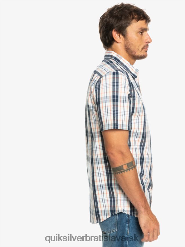 nová swintonová košeľa s krátkym rukávom Quiksilver muži B80HXR914 breza swinton
