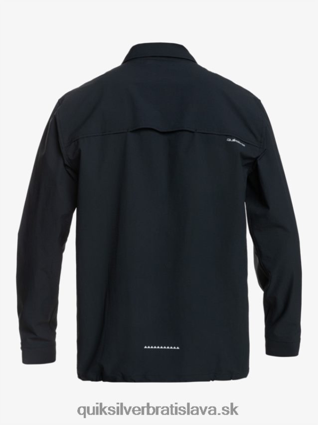 pod oblohou košeľa s dlhým rukávom Quiksilver muži B80HXR1717 čierna