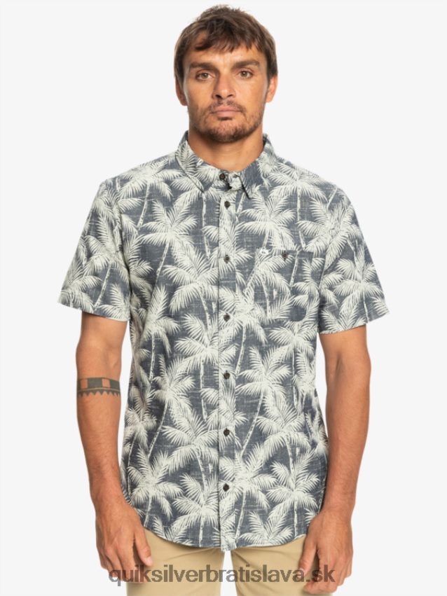 prchavý okamih košeľa s krátkym rukávom Quiksilver muži B80HXR995 námornícky prchavý moment