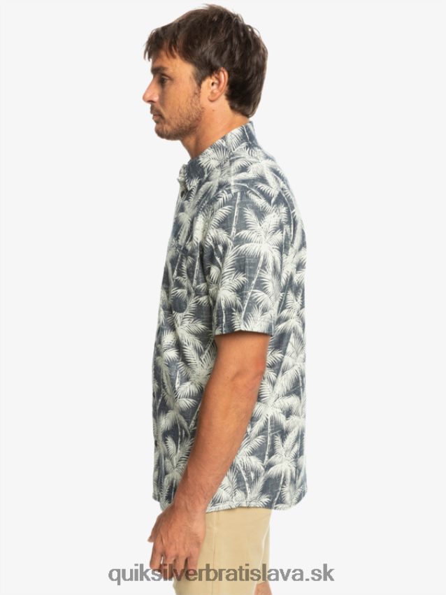 prchavý okamih košeľa s krátkym rukávom Quiksilver muži B80HXR995 námornícky prchavý moment