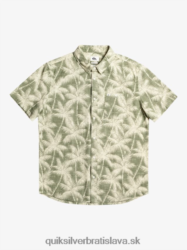 prchavý okamih košeľa s krátkym rukávom Quiksilver muži B80HXR996 štyri listy prchavý moment