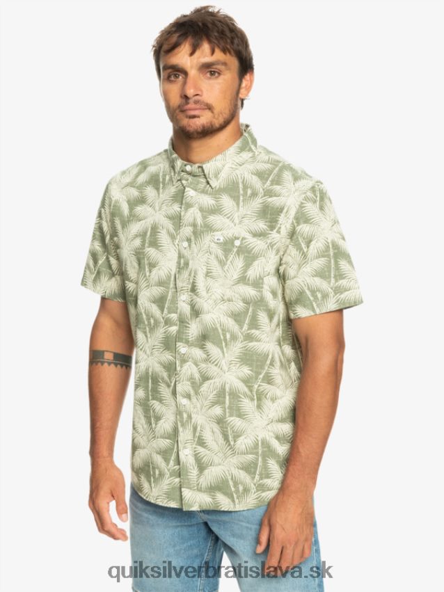 prchavý okamih košeľa s krátkym rukávom Quiksilver muži B80HXR996 štyri listy prchavý moment