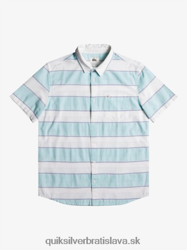 prime time košeľa s krátkym rukávom Quiksilver muži B80HXR1621 biely hlavný čas