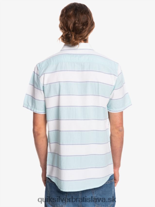 prime time košeľa s krátkym rukávom Quiksilver muži B80HXR1621 biely hlavný čas