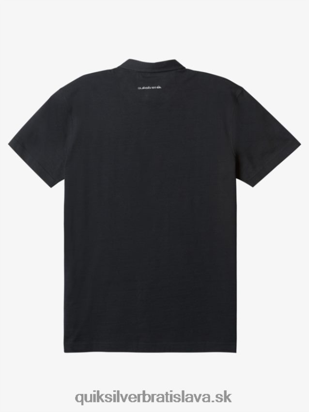 pruhovaná lite polokošeľa s krátkym rukávom Quiksilver muži B80HXR1624 čierny pruhovaný 1