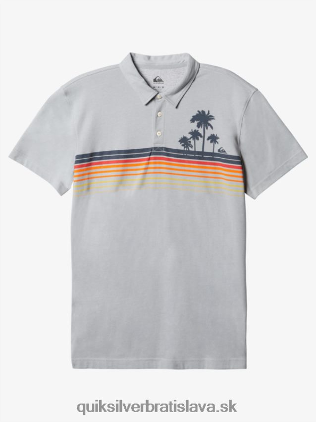 pruhovaná lite polokošeľa s krátkym rukávom Quiksilver muži B80HXR750 fujavica