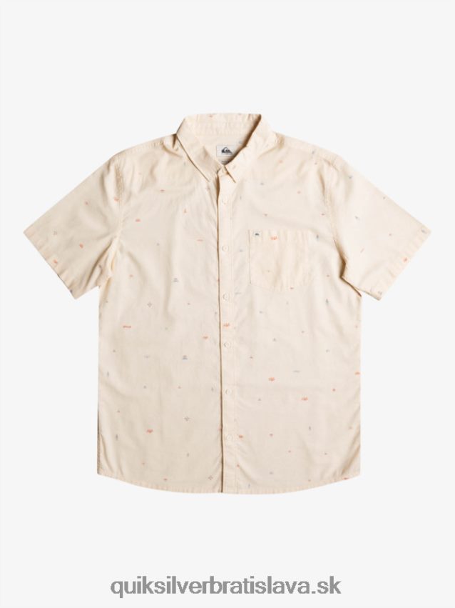 rozložená košeľa s krátkym rukávom Quiksilver muži B80HXR1630 breza rozmiestnená