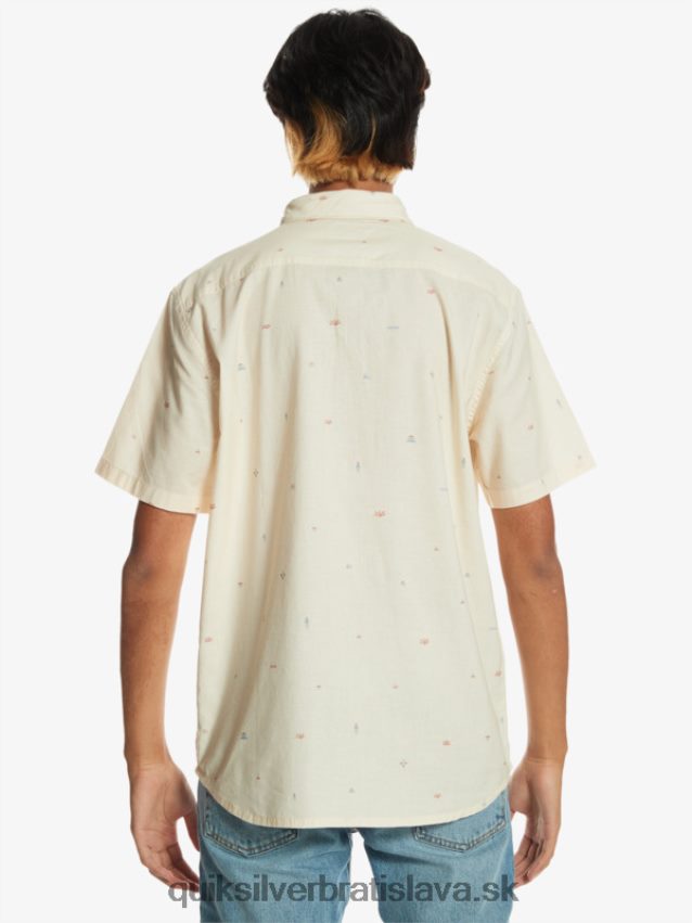 rozložená košeľa s krátkym rukávom Quiksilver muži B80HXR1630 breza rozmiestnená