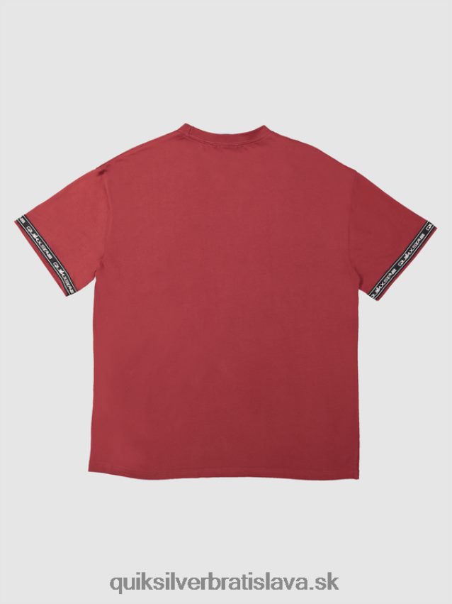 tričko z 90. rokov Quiksilver x Stab muži B80HXR1864 rubínové víno