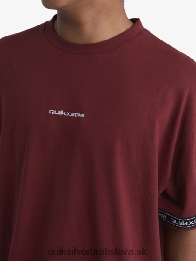 tričko z 90. rokov Quiksilver x Stab muži B80HXR1864 rubínové víno