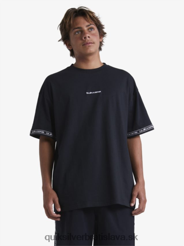 tričko z 90. rokov Quiksilver x Stab muži B80HXR1865 čierna