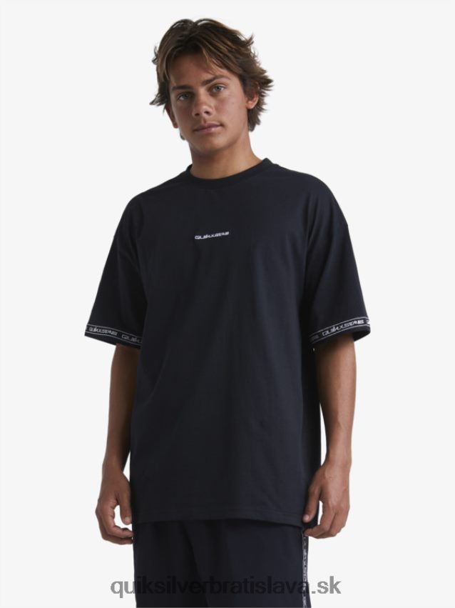 tričko z 90. rokov Quiksilver x Stab muži B80HXR1865 čierna