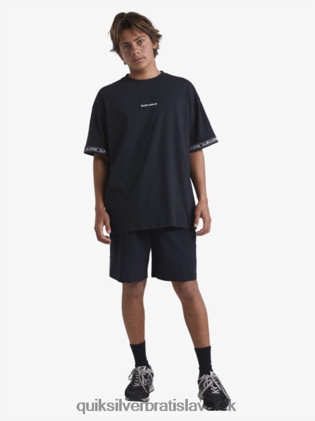 tričko z 90. rokov Quiksilver x Stab muži B80HXR1865 čierna