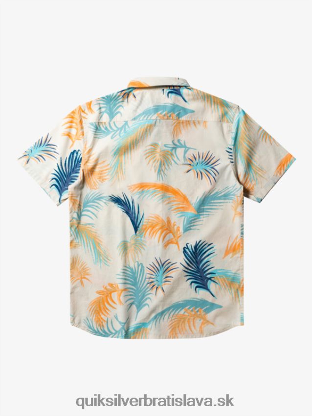 tropická glitch košeľa s krátkym rukávom Quiksilver muži B80HXR550 breza tropická závada