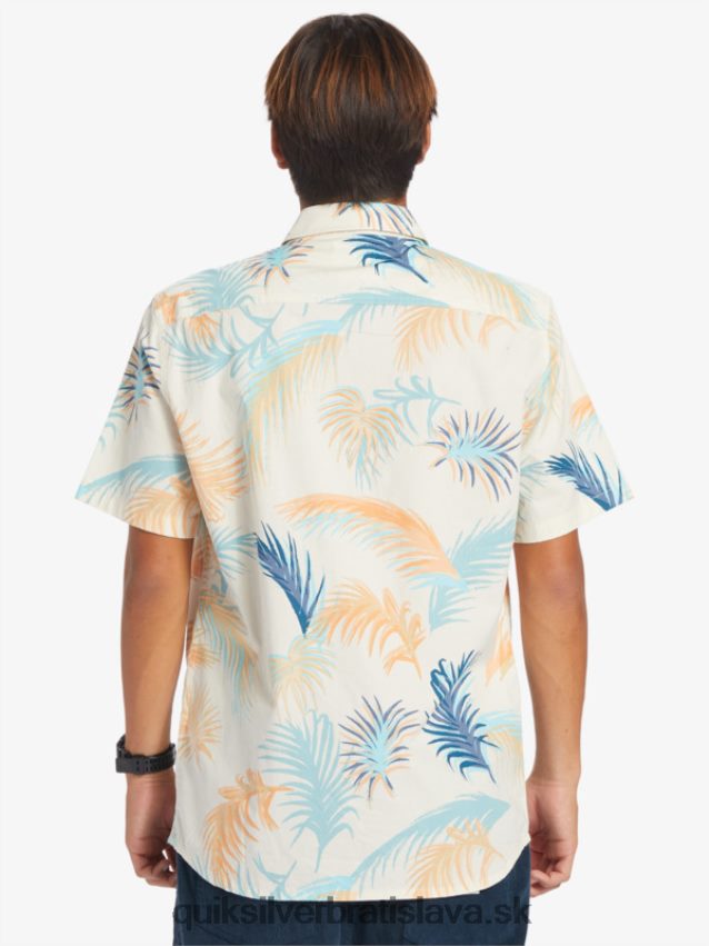 tropická glitch košeľa s krátkym rukávom Quiksilver muži B80HXR550 breza tropická závada