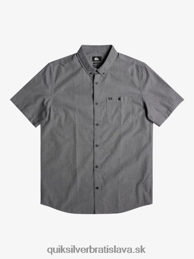 víťazná košeľa s krátkym rukávom Quiksilver muži B80HXR376 čierna
