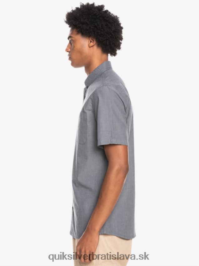 víťazná košeľa s krátkym rukávom Quiksilver muži B80HXR376 čierna