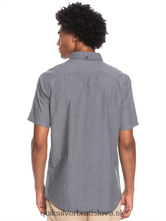 víťazná košeľa s krátkym rukávom Quiksilver muži B80HXR376 čierna