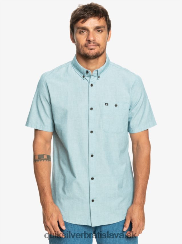 víťazná košeľa s krátkym rukávom Quiksilver muži B80HXR377 marocká modrá