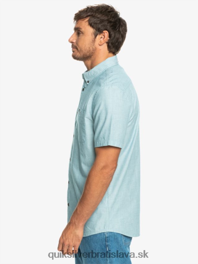 víťazná košeľa s krátkym rukávom Quiksilver muži B80HXR377 marocká modrá