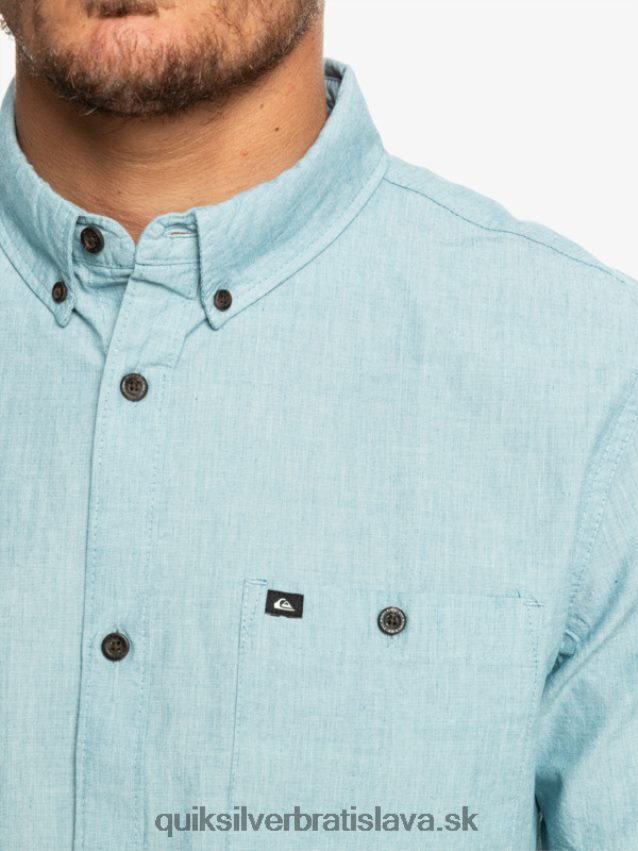 víťazná košeľa s krátkym rukávom Quiksilver muži B80HXR377 marocká modrá